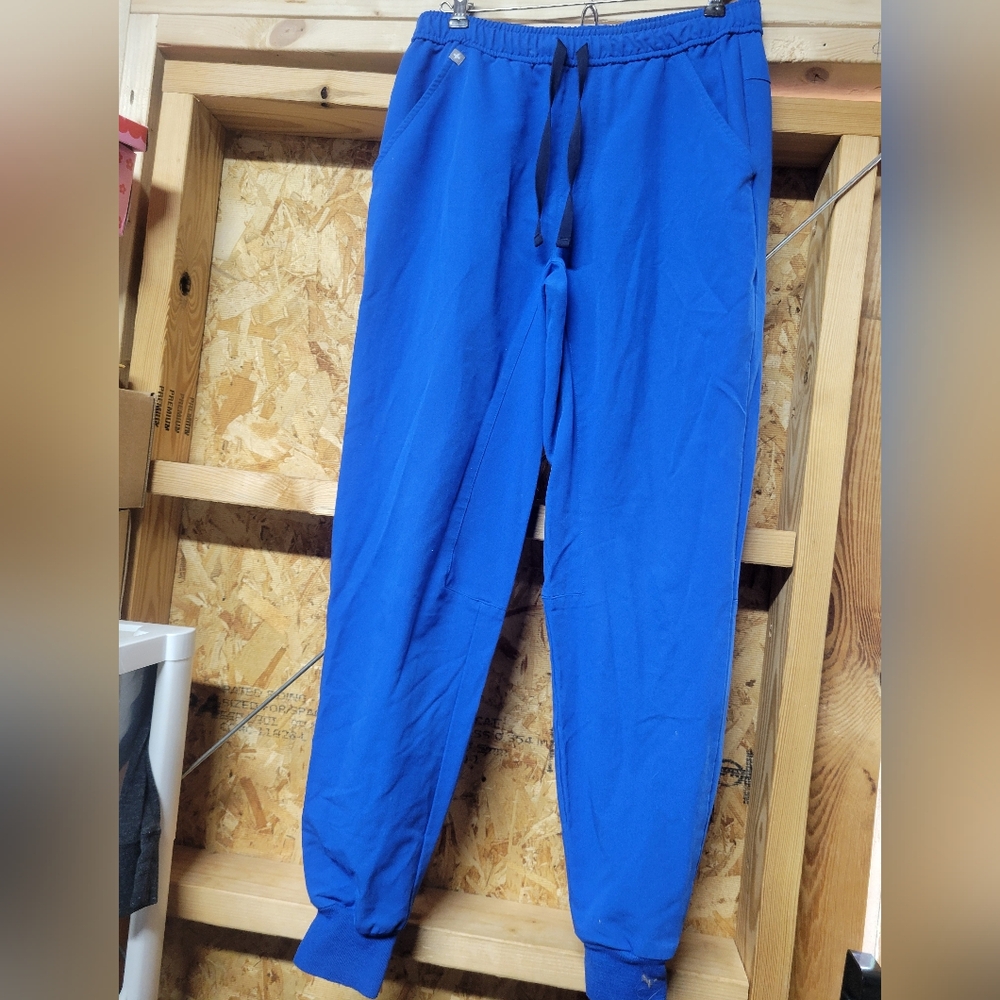 Figs‎ Scrubs Mens Blue Jogger Style Size Small